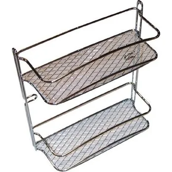 M.A.T. GROUP polička koupelnová STAR 2 patra 23x10x26cm Cr 2972