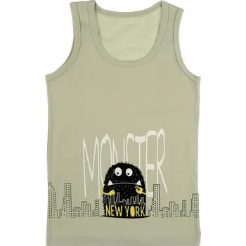 Souprava dámského spodního prádla EVONA a.s. Chlapecký nátělník se širokými ramínky G béžová Velikost: 134