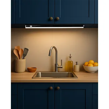 Q-63AB 9W / 810lm / 4200K T5 podlinkové světlo s vypínačem a konektorem - černé QTEC 60cm