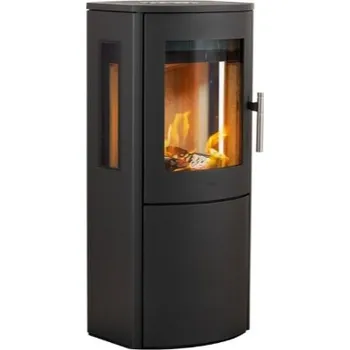 Krbová kamna HETA Scan-line 800M boční prosklení šedý lak