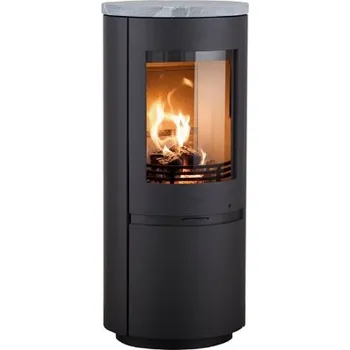 Krbová kamna HETA Scan-line 8 ocelové boky černý lak a horní deska mastek