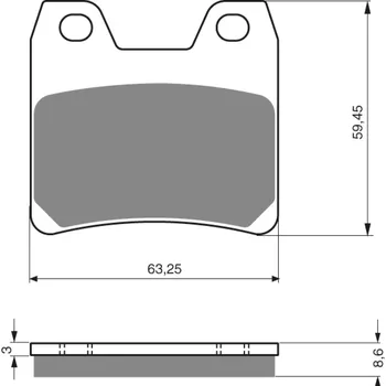 Brzda pro motocykl GOLDFREN brzdové desky 222 AD