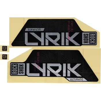 Vidlice na kolo Rock Shox DECAL LYK ULT UFA 27/29 (MATTE SILVER FOIL FOR GLOSS BLACK)