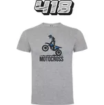 Dětské triko MX šedá šedá L