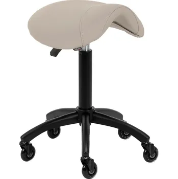 Kadeřnické křeslo Gabbiano kadeřnický stolek D032 šedobéžová