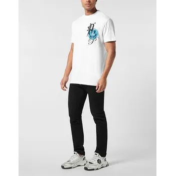 Pánské tričko PHILIPP PLEIN T-Shirt 25629 Bílá Regular Fit S