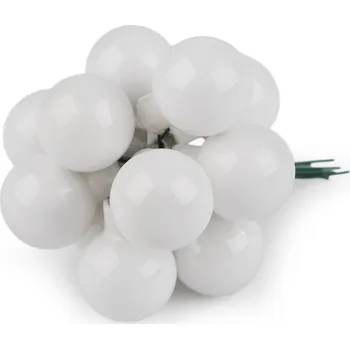 Vánoční dekorace Vánoční skleněná baňka na drátku Ø2,5 cm - mat a lesk