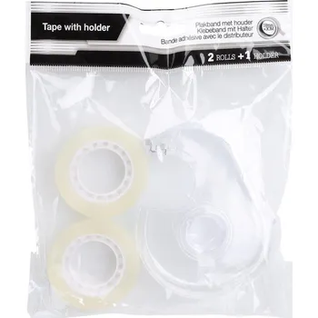 Lepicí páska páska lepicí 18mmx30m TRA (2ks) + odvíječ