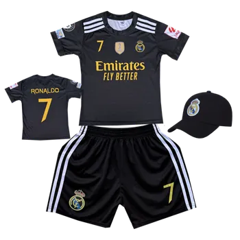Numberoplus Premium dětský fotbalový dres + fotbalová kšiltovka - Real Madrid AWAY - Cristiano Ronaldo CR7 (AWAY) Velikost: 16 let (vel.166-172)
