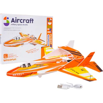 autíčko RKToys Pěnový letoun stíhačka s pohonem a světly