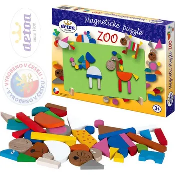 Detoa DETOA Puzzle magnetické ZOO v krabici *DŘEVĚNÉ HRAČKY*