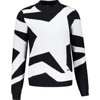 Dámský svetr Dámský svetr KIXMI VALERIA ČERNÁ/BÍLÁ 4XL