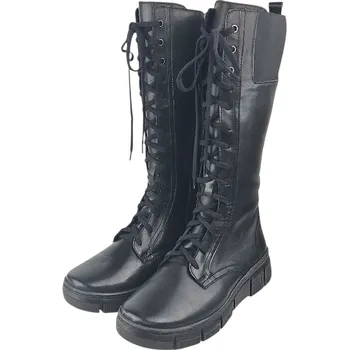 Dámské kozačky S 2733 - 100/F Dámské vysoké zdravotní kozačky se strečovou vsadkou, doprodej 41