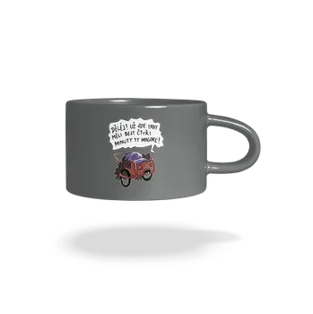 Bastard Jiří kára hrnek makronka Grey Macaron