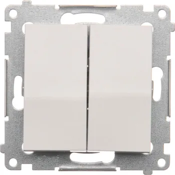 vypínač Vypínač sériový, řazení 5, 16 AX / 230 V~, šroubové svorky, Simon 54 DW5A.01/11, bílá