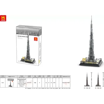 ostatní stavebnice Wange Stavebnice Burj Khalifa 555 dílků