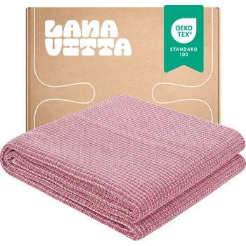 Prostěradlo Bavlna deka Lanavitta 200 cm x 220 cm červená