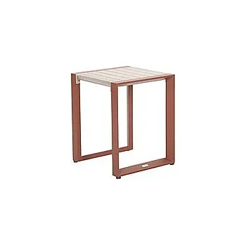 Zahradní stůl Hliníkový odkládací stolek MADRID (mahagon)