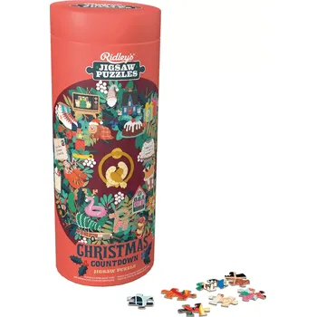 Puzzle Kulaté puzzle Odpočítávání do Vánoc 1000 dílků RIDLEY'S GAMES