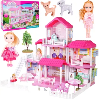 Domeček pro panenku Domeček pro panenky 3 v 1, výška 71 cm