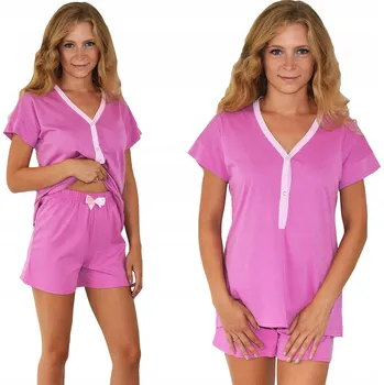 Dámské pyžamo Born2rest dámské pyžamo bavlna růžové, velikost XS