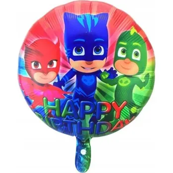 Balónek FÓLIOVÝ BALÓNEK PJ Masks (Pidżamersi) NAROZENINY 45 cm