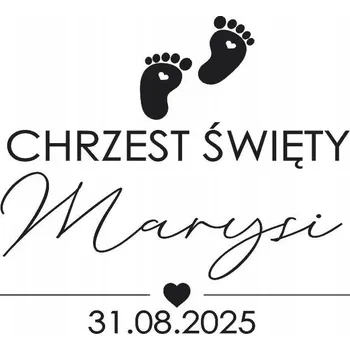 Obraz Samolepka 1 ks Křest svatý a první narozeniny se jménem