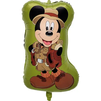 Balónek Fóliový balónek Mickey Mouse v cestovatelském oblečení – 35 cm x 53 cm