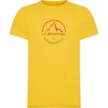 Pánské triko LA SPORTIVA LOGO TEE XL Žlutá, Červená