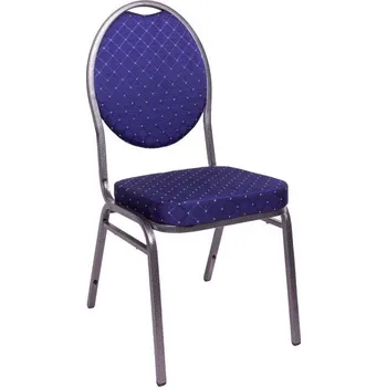 Jednací židle Kongresová židle kovová MONZA, modrá