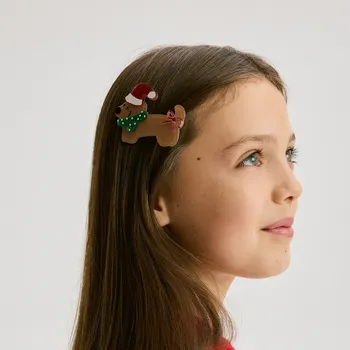 Reserved - Vánoční sponky do vlasů 4‑pack - vícebarevná - 626HK-MLC - 626HK-MLC-ONE