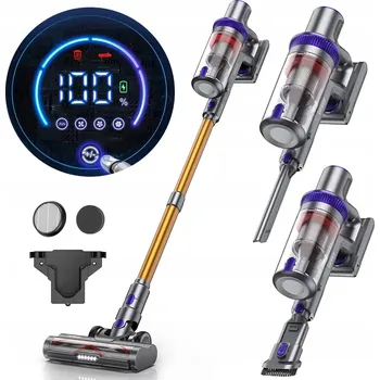 Vysavač Tyčový vysavač Laresar Elite 3 akumulátorový 500 W HEPA 1,5 l žlutý