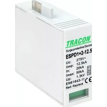 Přepěťová ochrana Tracon ESPD1+2-12.5M Svodič přepětí AC, typ T1+T2vložka 12,5 M (Tracon ESPD1+2-12.5M)