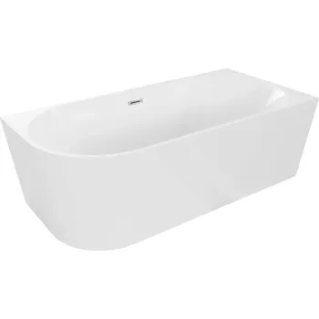 Vana MEXEN - MIA volně stojící rohová vana, pravá 180x80 cm bílá bez krytky přepadu a zátky 52691808000P-SS