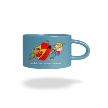 Bastard Školák hrnek makronka Blue Macaron