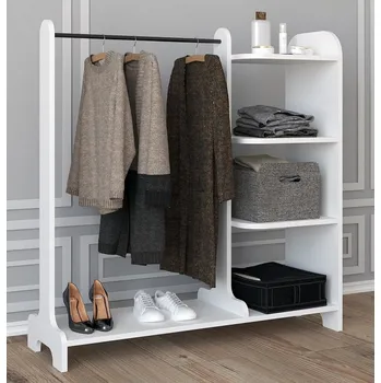 Šatní skříň Vcm Otevřená šatní skříň Lempu, bílá