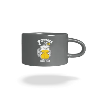 Bastard I wanna beer hrnek makronka Grey Macaron