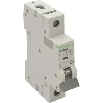Jistič Tracon TDA-1C-20 Jistič, 1P, charakteristika C, 20A, C, 1P, 10kA (Tracon TDA-1C-20)