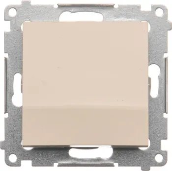 vypínač Vypínač jednopólový, řazení 1, 16 AX / 230 V~, šroubové svorky, Simon 54 DW1A.01/41, krémová