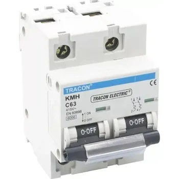 Jistič Tracon KMH-2125 Výkonový jistič, 2P, charakteristika C, 125A, 6kA (Tracon KMH-2125)