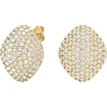 Rosefield Třpytivé pozlacené náušnice s krystaly Pavé JEPBG-J1222 + 2 měsíce na vrácení zboží