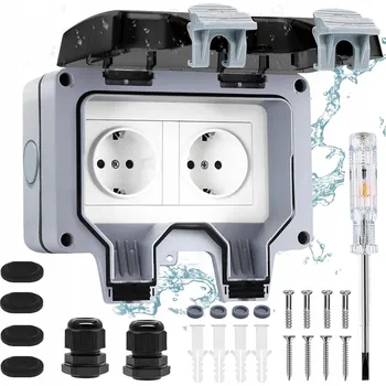 Elektrická zásuvka USB zásuvka do zdi ZREE šedá