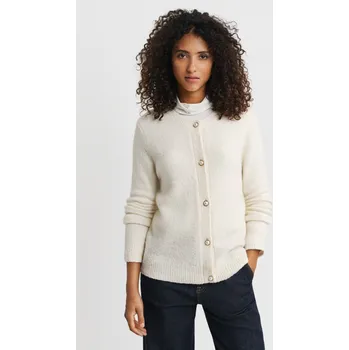 Dámský svetr KARDIGÁN GANT BOUCLE C-NECK CARDIGAN CREAM