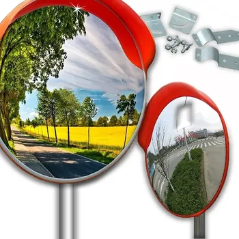 Zrcadlo Zrcadlo silniční skladové kulaté 30 cm s držákem nerozbitné