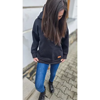 Dámská mikina Kulišárny Mikina dámská WARM ČERNÁ VELIKOST: 40-42