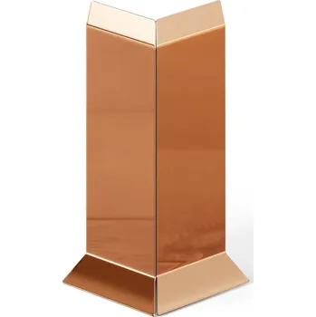 soklová lišta VNĚJŠÍ ROH PRO PODLAHOVÉ LIŠTY F MĚDĚNÝ LESK 8cm