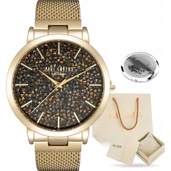 Hodinky Dámské hodinky Paul Lorens BELLICA zlaté ELEGANTNÍ zirkony BOX + GRAVÍROVÁNÍ
