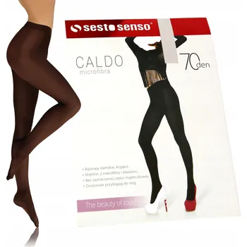 Dámské oblečení PUNČOCHÁČE dámské barevné KRYCÍ 70 DEN CALDO Sesto Senso *1/2 (XS/S)