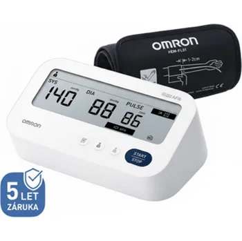 Měřič tělesných funkcí Tonometr Omron M3 Comfort AFib s Intelli manžetou + 5 let záruka