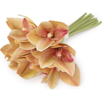 umělá květina Umělá orchidej svazek, barva 2 krémová